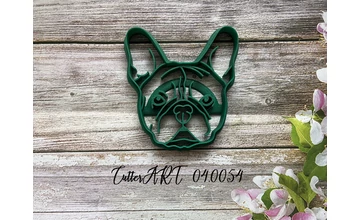 Bulldogfej mézeskalács kiszúró
