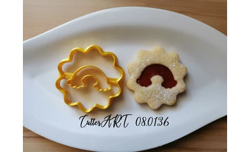 Szivárvány linzer kiszúró