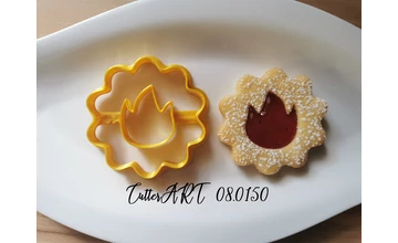 Tűz linzer kiszúró