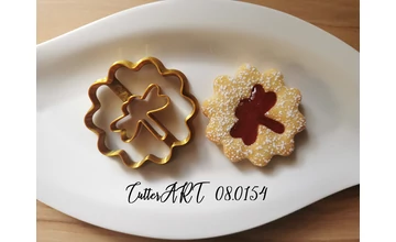 Szitakötő linzer kiszúró