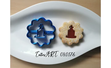 Sírkő linzer kiszúró