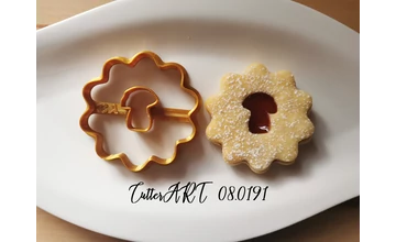 Kis gomba linzer kiszúró